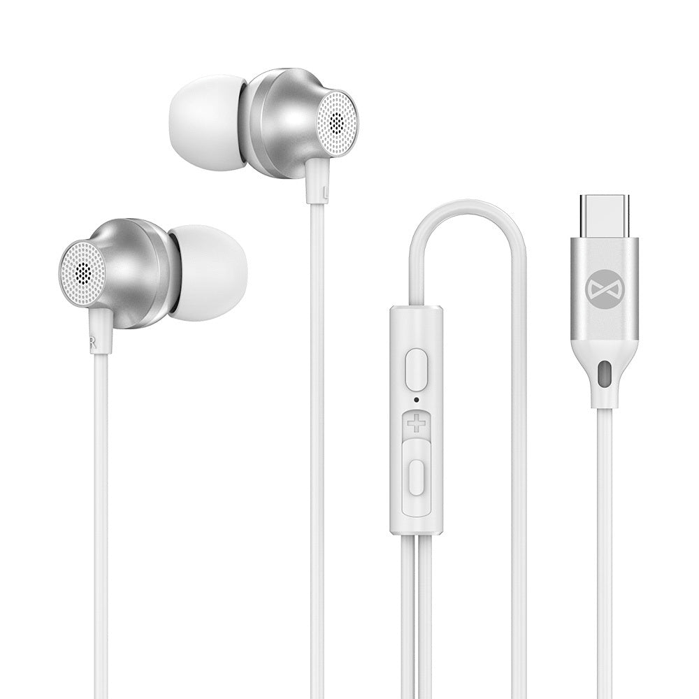 Casti Forever Wired Ep-02 Usb-c Alb