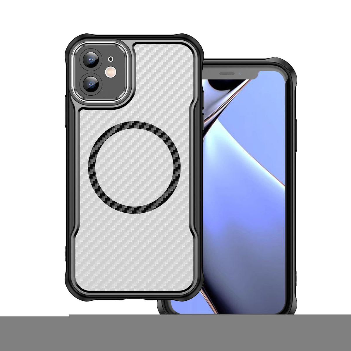 Husa Defender Carbon Mag pentru iPhone 11 Negru
