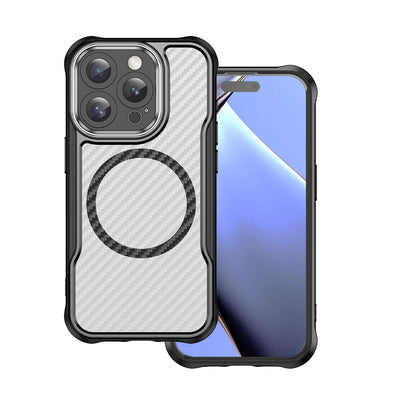 Husa Defender Carbon Mag pentru iPhone 16 Pro Max 6,9" Negru