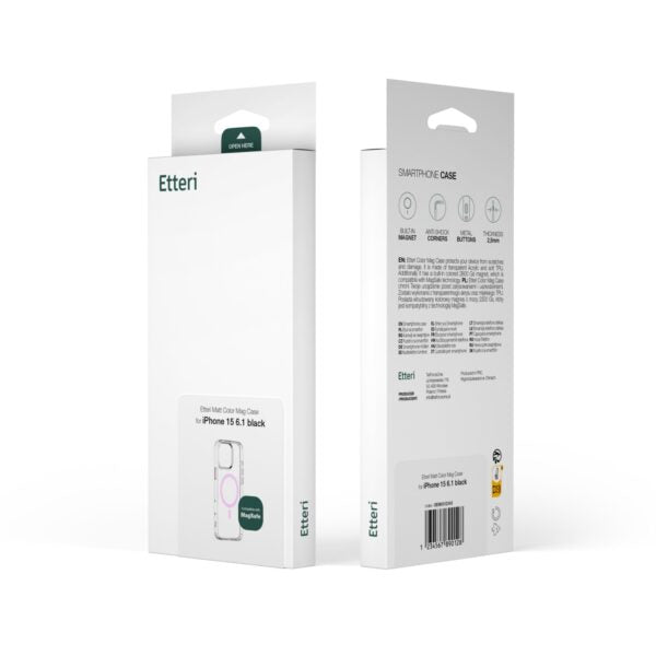 Etteri Color Mag case for iPhone 15 Pro Max 6,7" pink