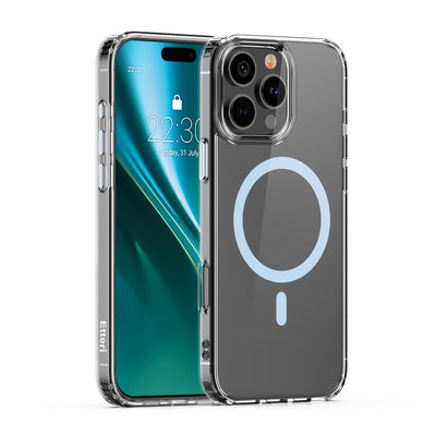Husa Etteri Color Mag pentru iPhone 16 Pro Max 6,9" Albastru deschis