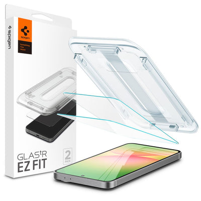 Folie Spigen Glas.tr "EZ Fit" 2-Pack sticla pentru Samsung Galaxy A56 5G / S24 FE Transparent
