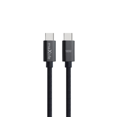 Cablu Maxlife Mxuc-12 Usb-c - Usb-c 2,0 M 100W Negru