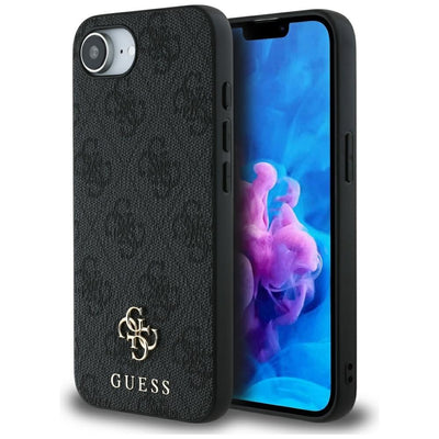 Husa Guess HC Magsafe PU 4G Small 4G And Classic pentru iPhone 16e Negru
