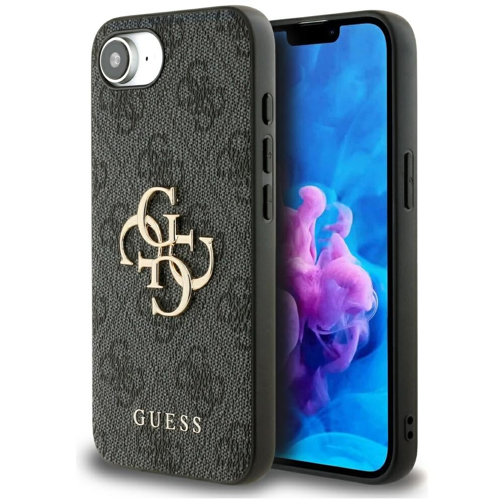 Husa Guess HC 4G PU Big Logo pentru iPhone 16e Negru