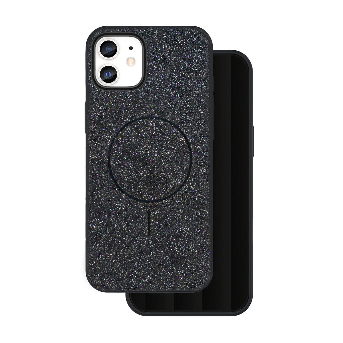 Husa Glitter Thin Mag pentru iPhone 11 Negru