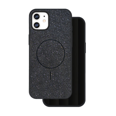 Husa Glitter Thin Mag pentru iPhone 11 Negru