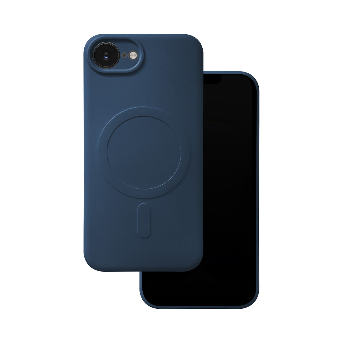 Husa Simple Color Mag pentru iPhone 16e / 17e Bleumarin