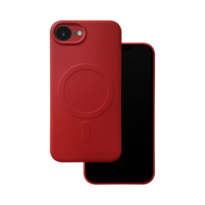 Husa Simple Color Mag pentru iPhone 16e / 17e Rosu