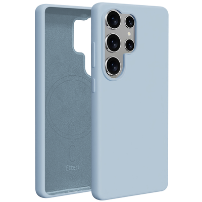 Husa Etteri Silicone Mag pentru Samsung Galaxy S25 Ultra Albastru deschis