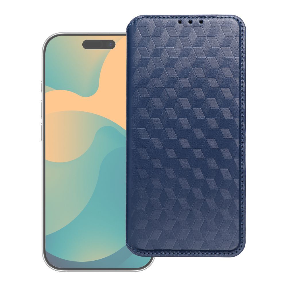 Husa Cubic Book Flip pentru iPhone 17 PRO / 18 PRO Albastru