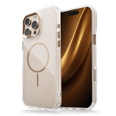 Husa Transparent Thin Mag pentru iPhone 17 Air 6,6" Auriu