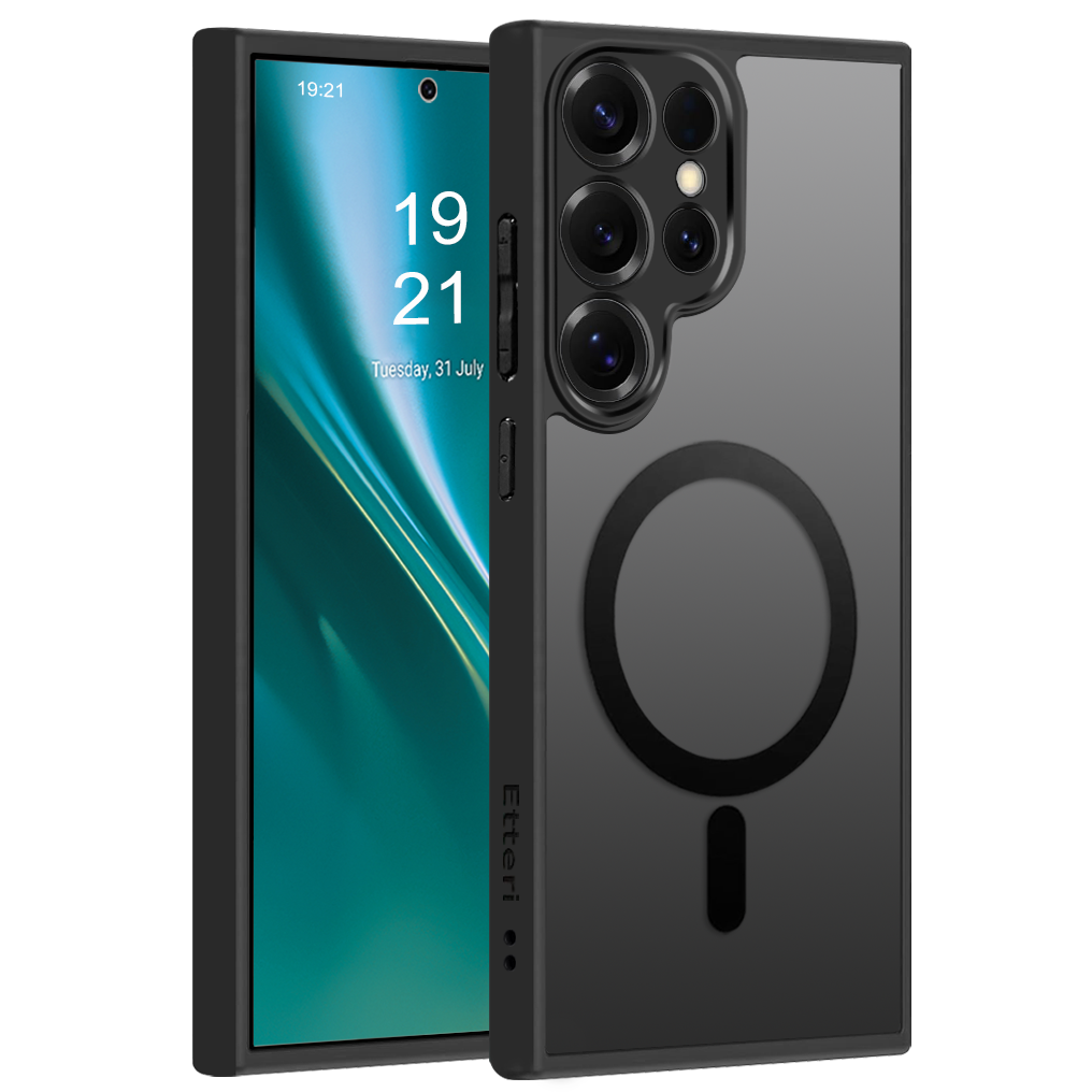 Husa Etteri Matt Mag pentru Samsung Galaxy S26 Ultra Negru