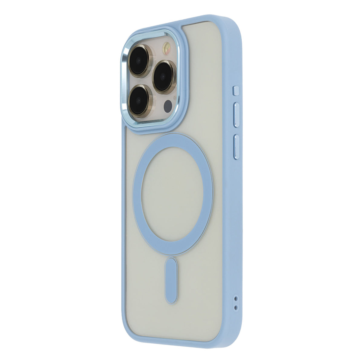Husa Satin Elegant Mag pentru iPhone 15 Plus 6,7" Albastru