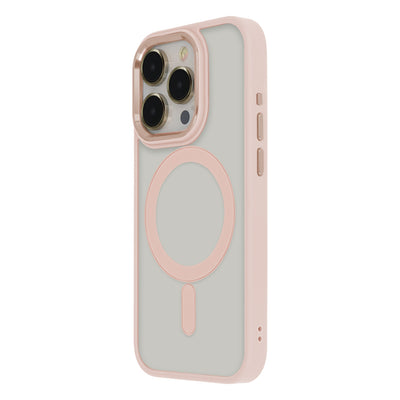 Husa Satin Elegant Mag pentru iPhone 12 / 12 Pro 6,1" Roz