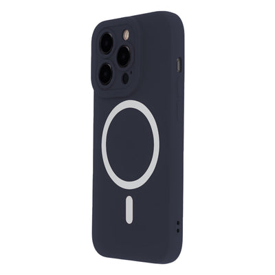 Husa Silicon Soft Mag pentru iPhone 14 6,1" Albastru inchis