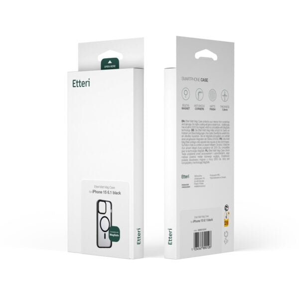 Etteri Matt Mag case for iPhone 17 Air black