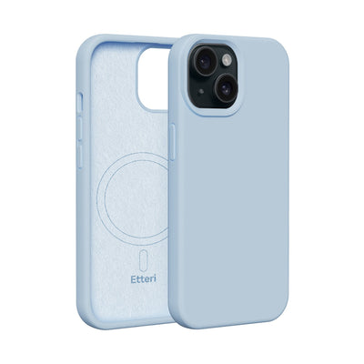 Husa Etteri Silicone Mag pentru iPhone 13 6,1" Albastru deschis