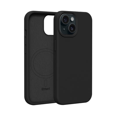 Husa Etteri Silicone Mag pentru iPhone 14 6,1" Negru