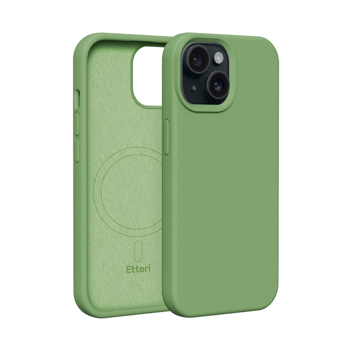 Husa Etteri Silicone Mag pentru iPhone 14 6,1" Verde deschis