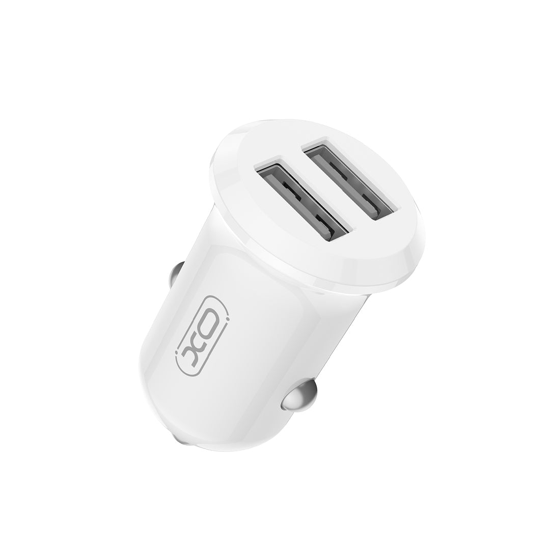 Incarcator auto XO Cc67 12W 2x USB Alb