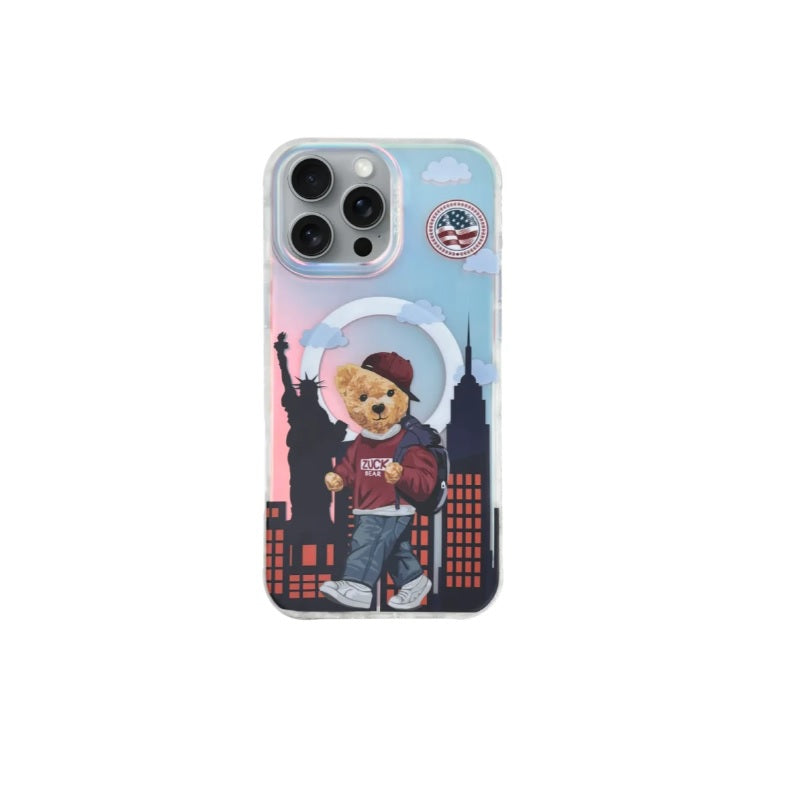 Husa Zuck Bear Darnell Magsafe pentru iPhone 16 New York TTT