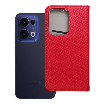 Husa Smart Book pentru Oppo Reno 13 5G Rosu