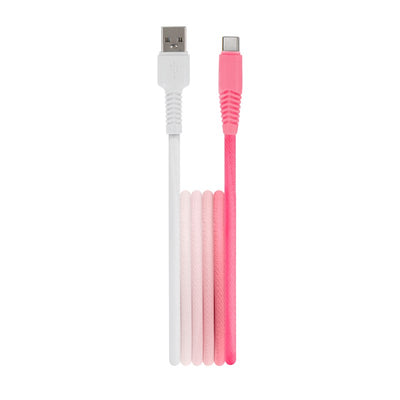 Cablu Setty USB - Usb-c 1,5 M 3A Kga-c-1.5320 Alb-Roz Gradient