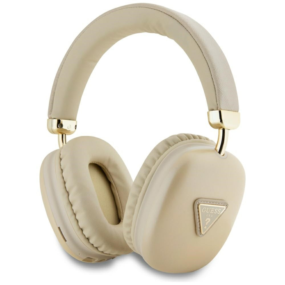 Casti Guess Wireless BT Metallic Triangle Logo Auriu