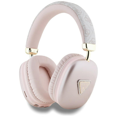 Casti Guess Wireless BT 4G Auriu Triangle Logo Roz