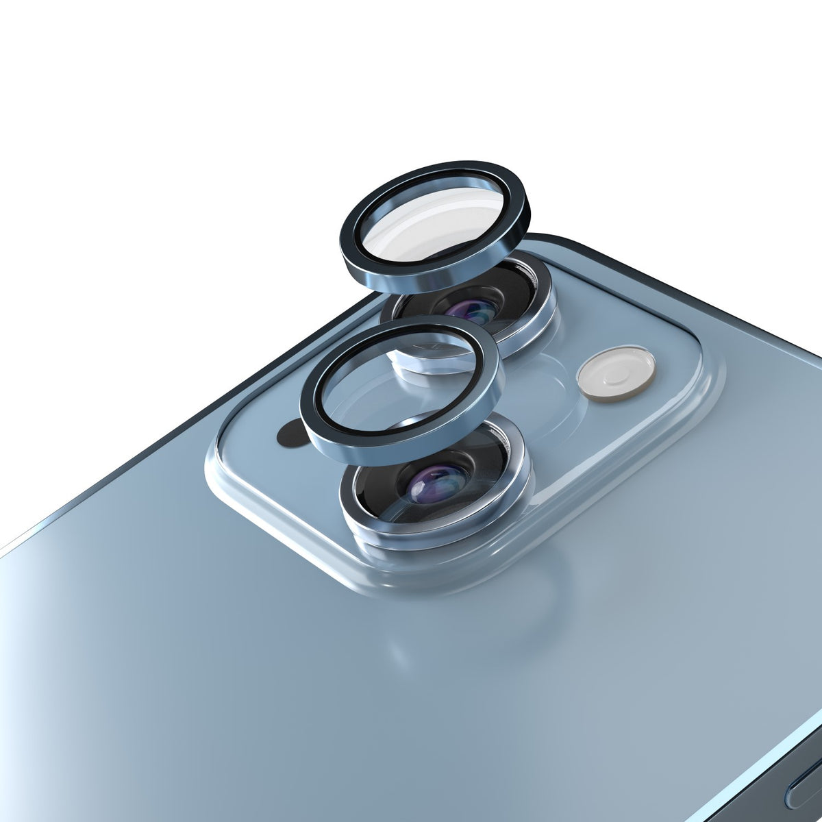Folie Etteri Camera Lens Protector pentru iPhone 14 / 14 Plus Albastru