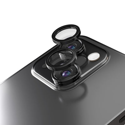 Folie Etteri Camera Lens Protector pentru iPhone 15 / 15 Plus Negru