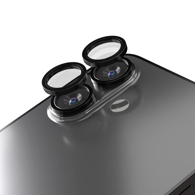 Folie Etteri Camera Lens Protector pentru iPhone 16 / 16 Plus Negru