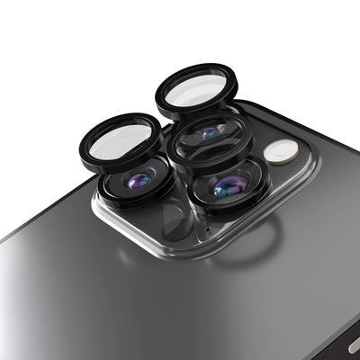 Folie Etteri Camera Lens Protector pentru iPhone 16 Pro / 16 Pro Max Negru