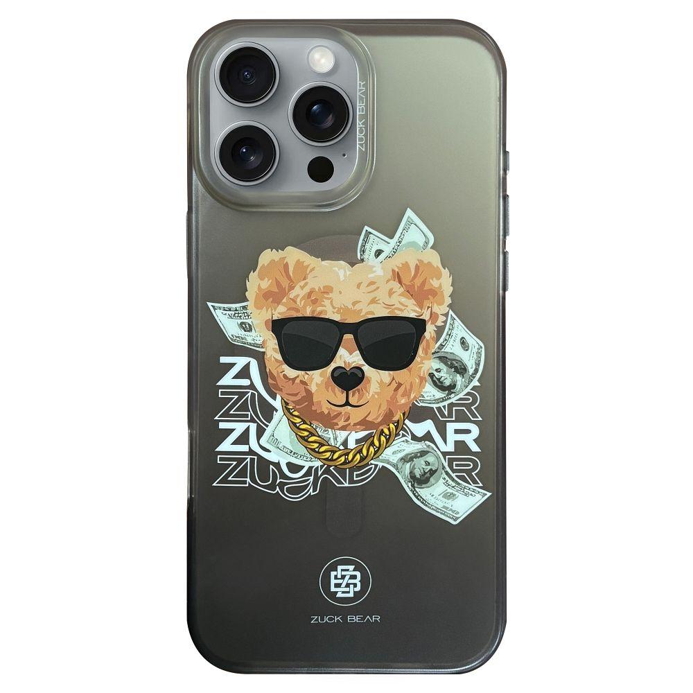 Husa Zuck Bear Harold Magsafe pentru iPhone 16 Pro Max Negru TTT