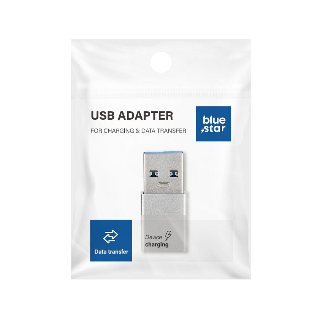 Adaptor Albastru Star Type C To USB A 3.0 - Alb
