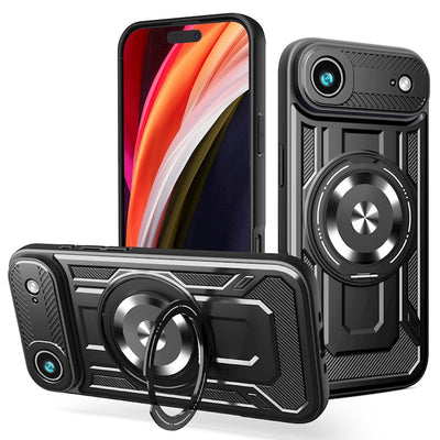 Husa Defender Armor Mag pentru iPhone 17 Air 6,6" Negru