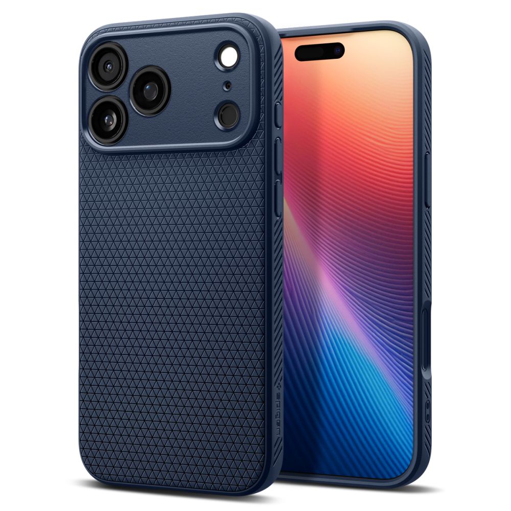Husa Spigen Liquid Air pentru iPhone 17 Pro Max Bleumarin