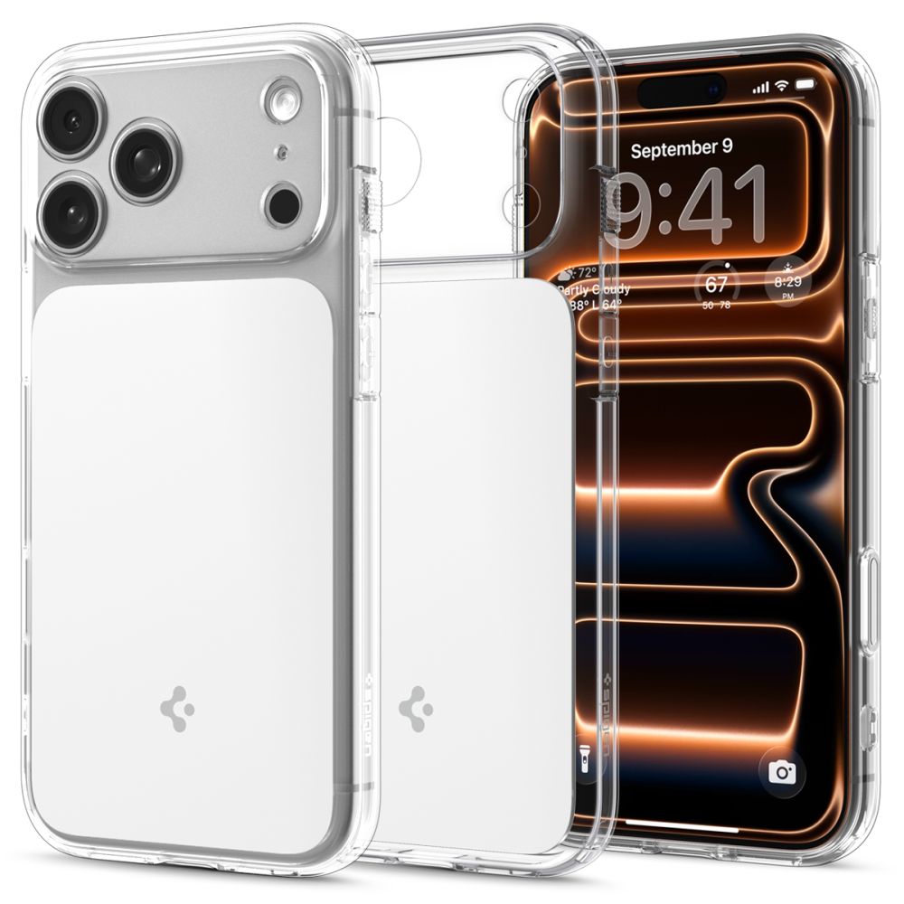 Husa Spigen Ultra Hybrid ”T” Mag Magsafe pentru iPhone 17 Pro Max Transparent/Alb