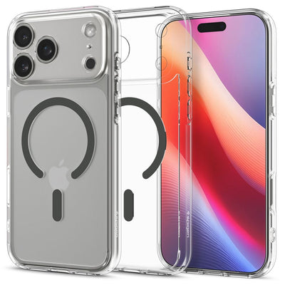 Husa Spigen Ultra Hybrid Mag Magsafe pentru iPhone 17 Pro Transparent/Graphite
