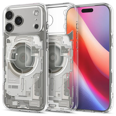 Husa Spigen Ultra Hybrid Mag Magsafe pentru iPhone 17 Pro Zero One Natural Titanium