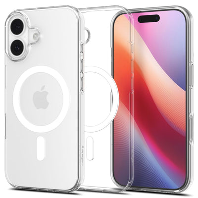 Husa Spigen Liquid Crystal Mag Magsafe pentru iPhone 17 Transparent/Alb
