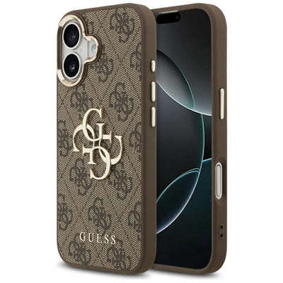 Husa Guess pentru iPhone 17 HC 4G PU W/ BIG 4G Classic Logo GD Maro