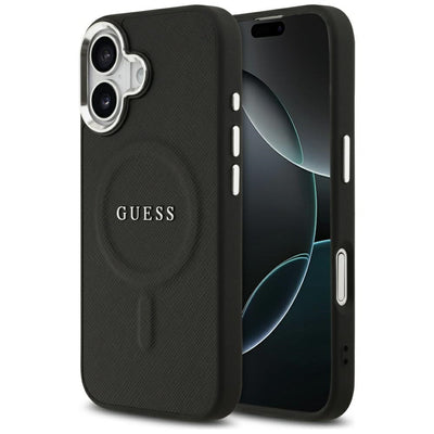 Husa Guess Classic Logo Magsafe pentru iPhone 17 Negru