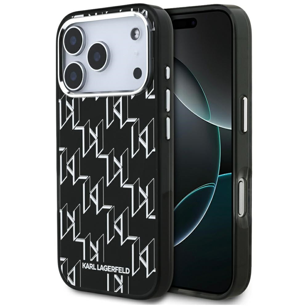 Husa Karl Lagerfeld IML KL Monogram Magsafe pentru iPhone 17 Pro Negru