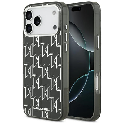 Husa Karl Lagerfeld IML KL Monogram Magsafe pentru iPhone 17 Pro Max Negru