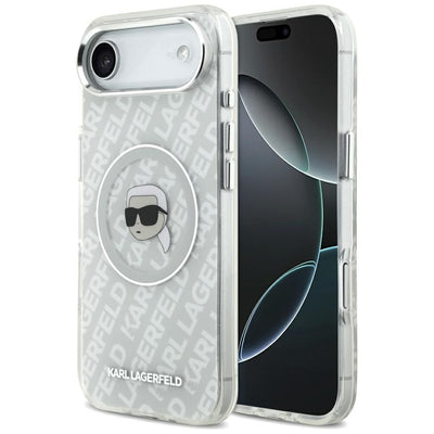 Husa Karl Lagerfeld IML Karl Head Logo Magsafe pentru iPhone Air Gri
