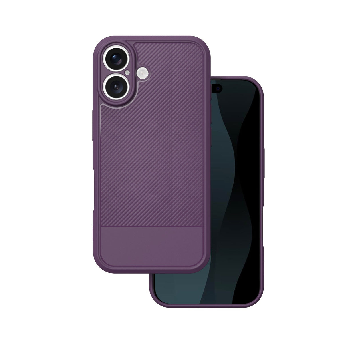 Husa Simple Carbon pentru iPhone 17 6,3" Mov