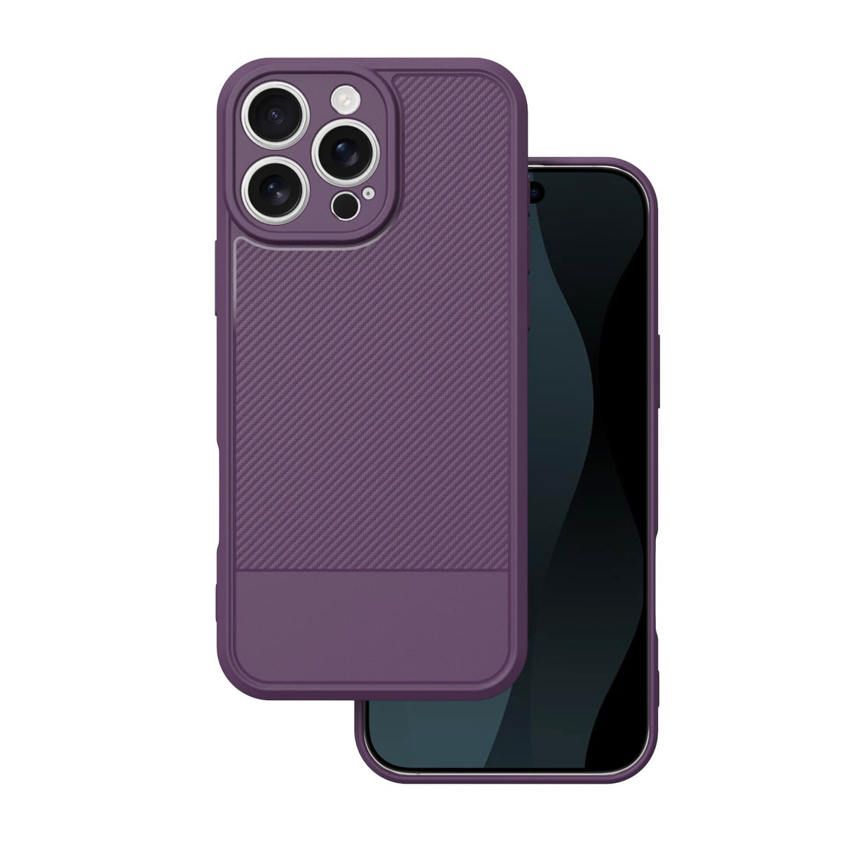 Husa Simple Carbon pentru iPhone 17 Pro Max 6,9" Mov