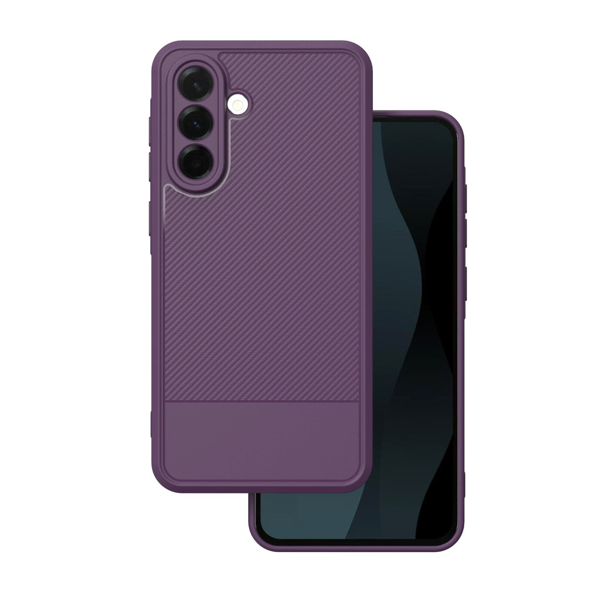 Husa Simple Carbon pentru Samsung Galaxy A17 4G / A17 5G Mov